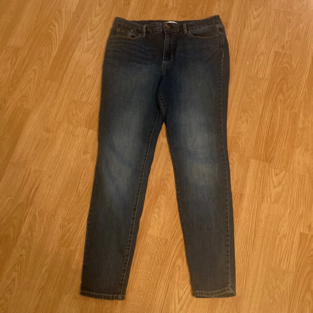 Jessica Simpson High Rise Skinny Denim Plain Pocket Blue Jeans Sz 12/31